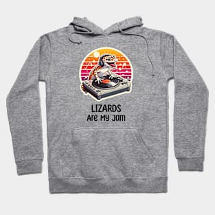 Lizard DJ Music Leopard Gecko Hoodie